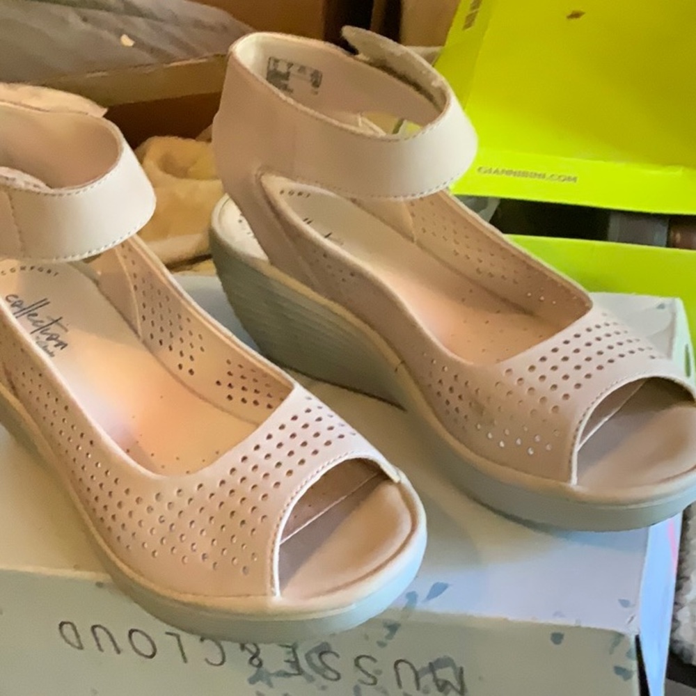 Tan shoes